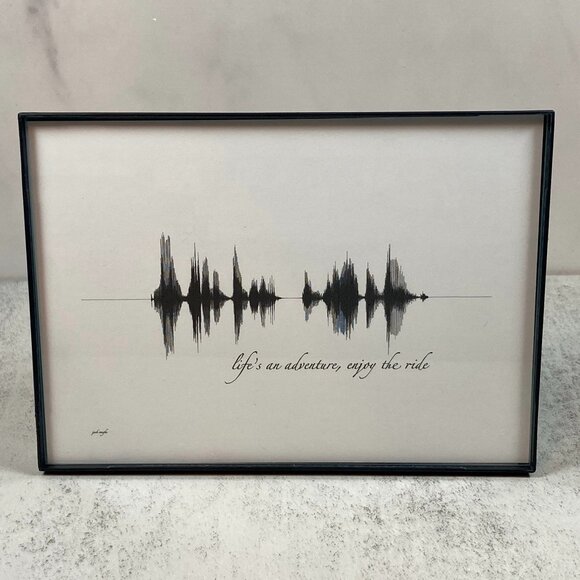 Life's An Adventure, Enjoy The Ride Soundwave Wall Art - Premade - Picture 1 of 4